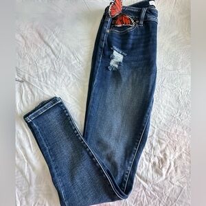 KanCan BRAND NEW Blue Skinny Jeans Distressed Tapered!